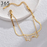 Stainless Steel Butterfly Bracelet for Women