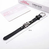 Eye Bracelet Retro Ethnic Style Stainless Steel Pair Buckle Leather Gift
