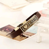 Eye Bracelet Retro Ethnic Style Stainless Steel Pair Buckle Leather Gift