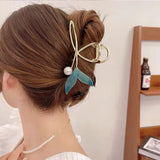 Fishtail Pearl Hair Clips Vintage Tiara Jewelry Hair Accessories