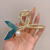 Fishtail Pearl Hair Clips Vintage Tiara Jewelry Hair Accessories