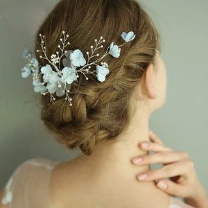 Pearl Wedding Hair Jewelry Headpiece Bridal Hairpins
