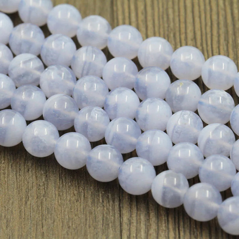 Lace Beads Round Beads Full Strand 15.5 Inches