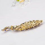 Peacock Rhinestone Brooch Crystal Bird Animal Pin