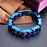 Stainless Steel Bike Bracelet Men Biker Motorcycle Chain Bangles