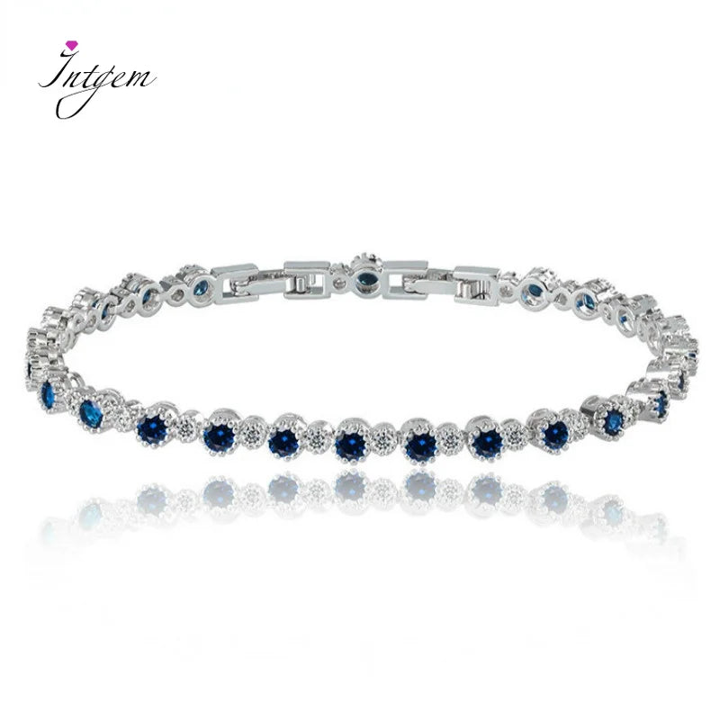 Zircon Bracelet Bangle for Women Wedding Anniversary Party Bridal Jewelry