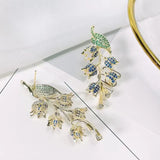 Blueberry Fruit Drop Earring for Women Long Dangle Party Jewelri