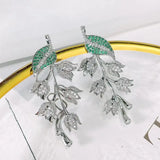 Blueberry Fruit Drop Earring for Women Long Dangle Party Jewelri