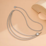 Silver Body Chain for Women Summer Beach Bikini Dress Sexy Belly Jewelry