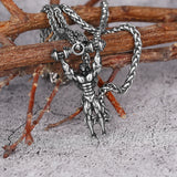 Muscle Men Stainless Steel Pendant Retro Punk Goth Gift