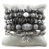 Bohemia Beaded Jewelry 5pc Bracelets Set For Women Gift