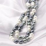 Boho Style Long Necklace Women Simulated Pearl Jewelry 36in