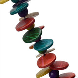 Bohemian Beads Round Coconut Shell Necklace