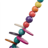 Bohemian Beads Round Coconut Shell Necklace