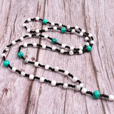 Bohemian Stone Drop Pendant Necklace Beaded Jewelry for Women Men
