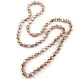 Bohemian Crystal Knotted Necklace for Women