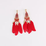 Bohemian Tassel Feather Ear Clips for Women