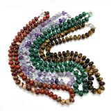 Boho Loose Beads Tiger Eye Malachite Necklace