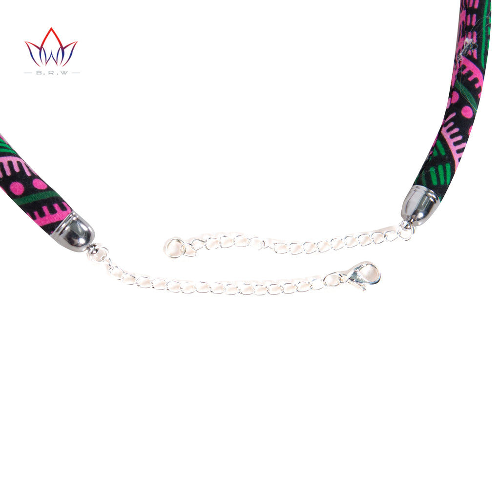 Bohemian Style Multicolor African Wax Necklace