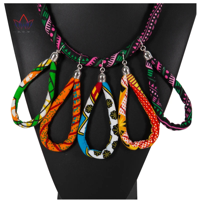 Multicolored Bohemian Style African Necklace