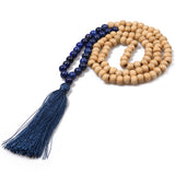 Bohemian Tassel Yoga Natural Stone Necklace for Women