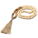 Bohemian Tassel Yoga Natural Stone Necklace for Women
