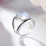 Bohemian Vintage Moonstone Women Ring