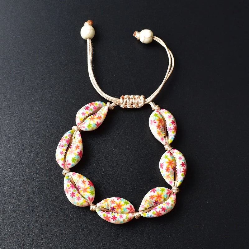 Colorful Shell Ankle Bracelet Leg Bracelet Boho Jewelry