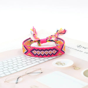 Boho Woven Friendship Bracelets for Women - Tassel Wrap Bracelets
