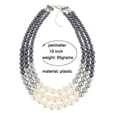 Boho Layered Tassel Pendant Statement Necklaces