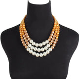 Boho Layered Tassel Pendant Statement Necklaces