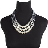 Boho Layered Tassel Pendant Statement Necklaces