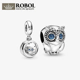 925 Silver Owl Pendant, Cute and Luxurious Accessories