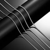 Stainless Steel Box Chain Necklace for Men