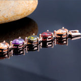 925 Silver Water Drop Zircon Gemstone Bracelet for Women
