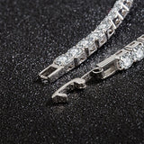 925 Silver Bracelet with Zircon Gemstone for Women Wedding Party