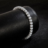 925 Silver Bracelet with Zircon Gemstone for Women Wedding Party