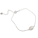 925 Silver Water Drop Moonstone Bracelet Wedding Party Gift