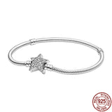 925 Sterling Silver Pav? Bracelet for Charm DIY Women's Jewelry