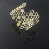 Hollow Honeycomb Geometric Bracelet Charm Ladies Dress Jewelry
