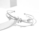 Rhinestone Bracelet Double Rows Crystal Bracelet Women Multi-layer