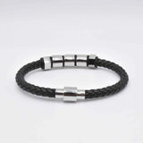Personalized Leather Name Bracelet for Men