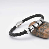 Men's Personalized Leather Name Bracelet