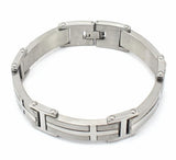 Men's Silver Stainless Steel Link Bracelet Bangle Hand Chain