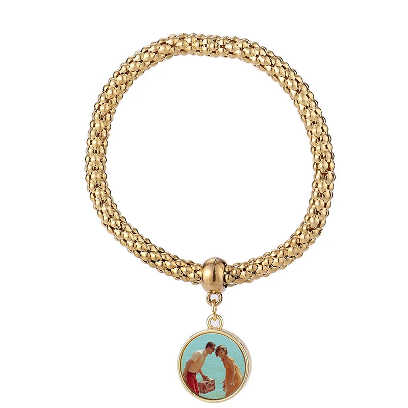 Customizable Sublimation Blank Bracelet Alloy for Men and Women DIY Jewelry