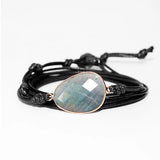 Labradorite Rope Wrap Bracelet Ethnic Style