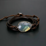 Labradorite Rope Wrap Bracelet Ethnic Style