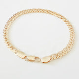 Men 585 Rose Gold Bracelet 5MM Hand Charms for Women