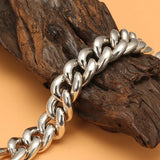 Bracelet Thick Personality Domineering Rough Ore People Rock Clip Buckle Chain