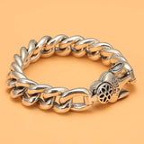 Bracelet Thick Personality Domineering Rough Ore People Rock Clip Buckle Chain